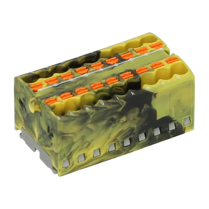 Bloc distributeur 18 fils Jaune