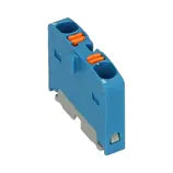 Bloc distributeur 2 fils bleu