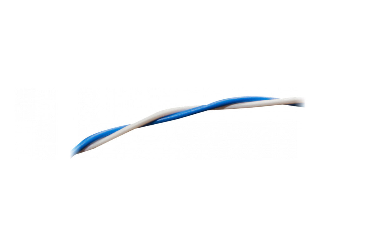 Fils 0.5mm² bleu/blanc au mètre (Copie)