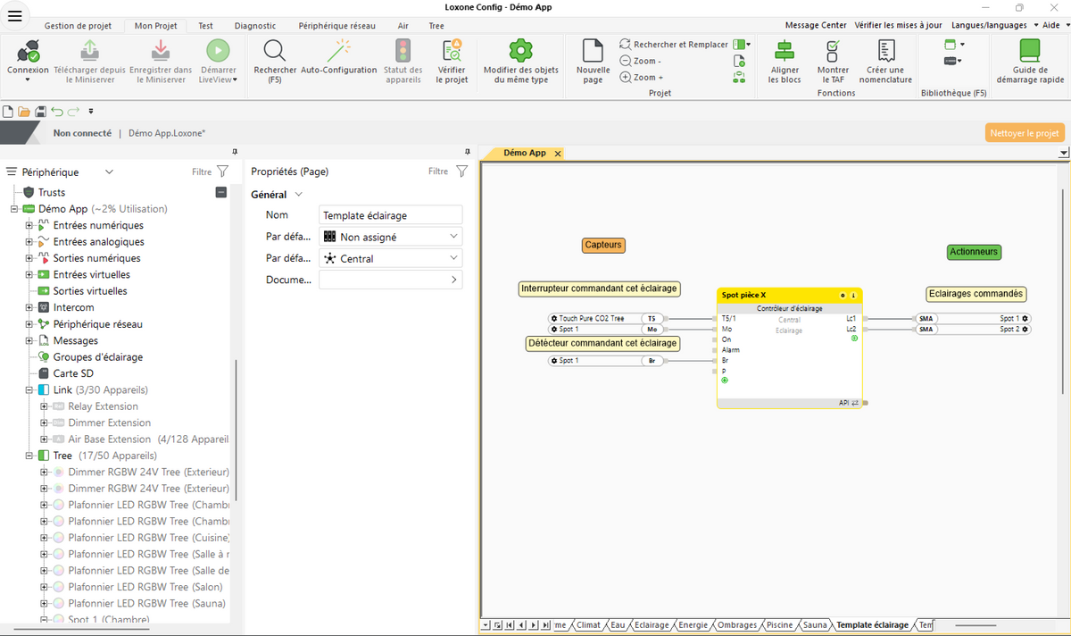 Exemple de template Loxone Config HomeIQ
